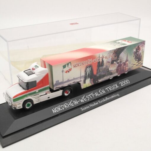 Herpa 1:87 Scania Hauber Sattelzug NRW Truck 2000 In PC Box RI1354