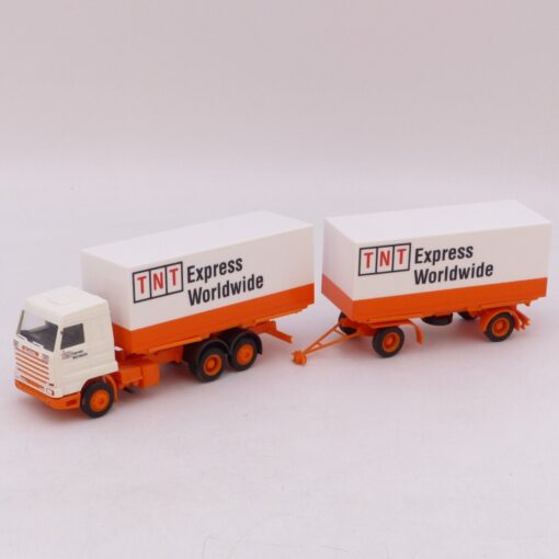 Herpa 1:87 Schnäppchen ! Scania 143M Hängerzugzug TNT, siehe Bilder o. EB9243