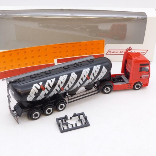 Herpa 1:87 Werbemodell: MAN TGA Eutersilo-Sattelzug Spitzer, in EVP EB7403 – Bild 3