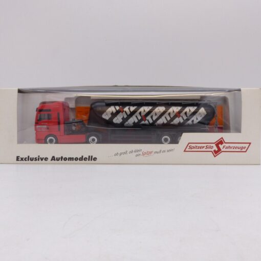 Herpa 1:87 Werbemodell: MAN TGA Eutersilo-Sattelzug Spitzer, in EVP EB7403 – Bild 4