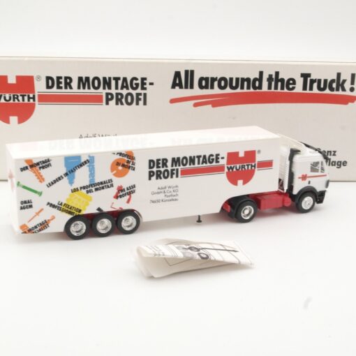Herpa 1:87 Werbemodell MB Sattelzug Würth limitiert in OVP QR5888 – Bild 3