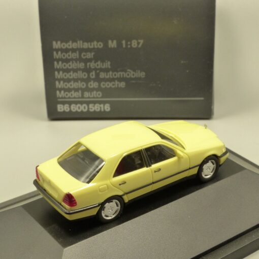 Herpa 1:87 Werbemodell Mercedes Benz C 220 gelb in OVP EX3609 – Bild 3