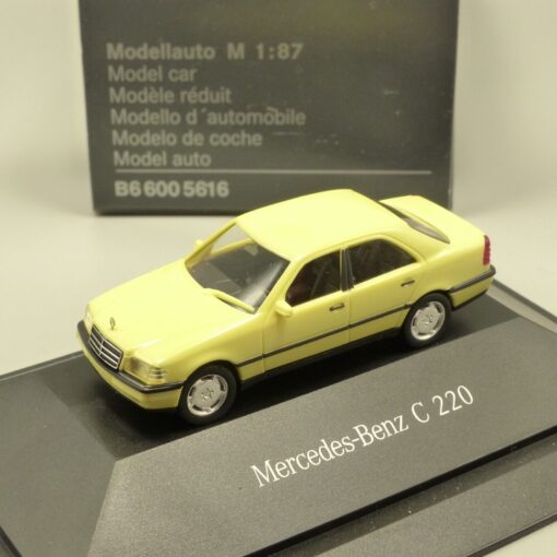 Herpa 1:87 Werbemodell Mercedes Benz C 220 gelb in OVP EX3609