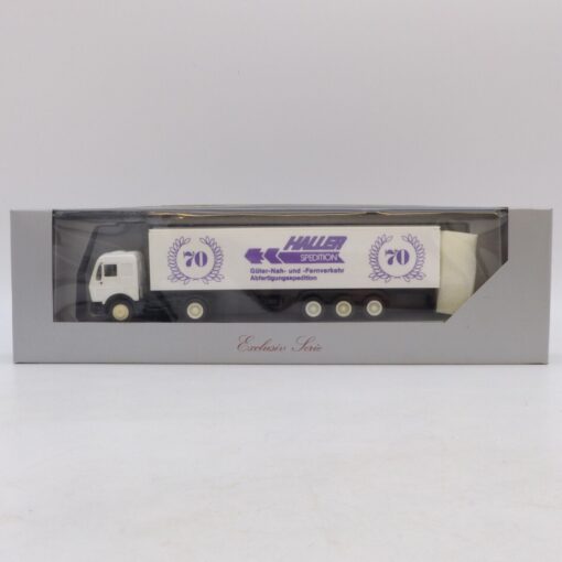 Herpa / Albedo 1:87 MB NG Sattelzug 70 Jahre Haller Spedition, in EVP EB7263 – Bild 4