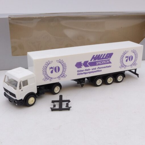 Herpa / Albedo 1:87 MB NG Sattelzug 70 Jahre Haller Spedition, in EVP EB7263