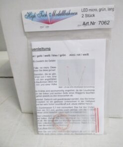 High Tech Modellbahnen 7062 LED micro, grün, lang 2 Stück m.OVP WZ2975
