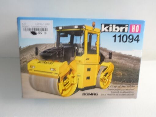 Kibri H0 11094 Bausatz Bomag Tandemwalze neuwertig in OVP QR4768