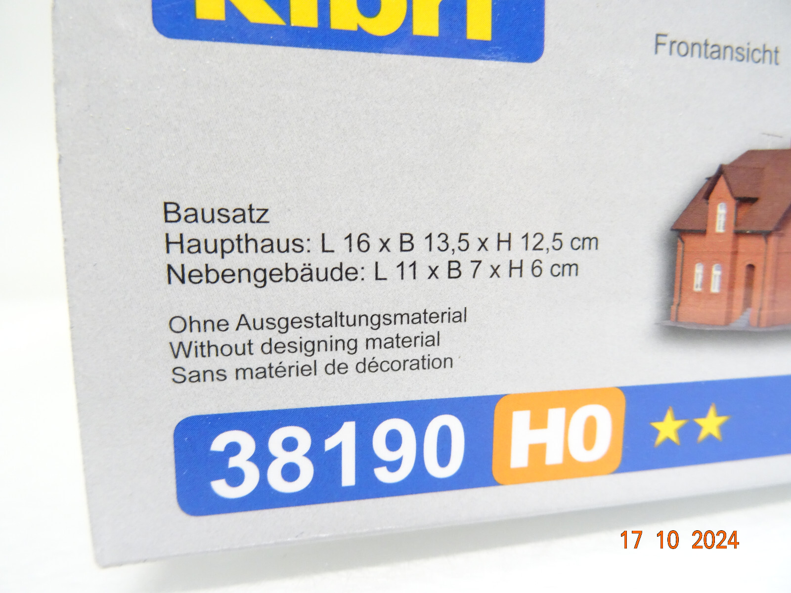 Kibri H0 38190 Bausatz Siedlungshaus Bottrop etc. neuwertig in OVP LE6488 – Bild 3