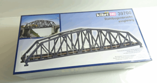 Kibri H0 39700 Gebäude Bausatz Stahlbogenbrücke eingleisig neuw.in OVP AR7612