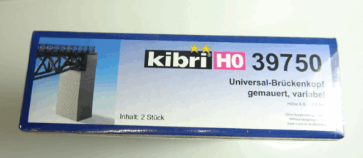Kibri H0 39750 Universal-Brückenköpfe gemauert 2 Stck.neuw.in OVP AR7610 – Bild 4