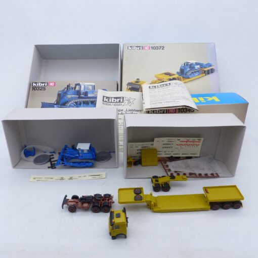 Kibri H0 Bausatz 10372 Scheuerle Tieflader mit Liebherr Dozer in OVP EX6117 – Bild 3