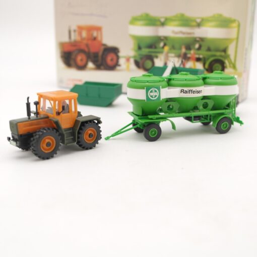 Kibri H0 MB Traktor mit Anhänger + MAN Absetzkipper, siehe Foto in VP QR8908 – Bild 4