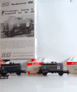 Klein Modellbahn H0 034 Kesselwagen-Set Eva/Fina 4 tlg. der DB in OVP BH1146