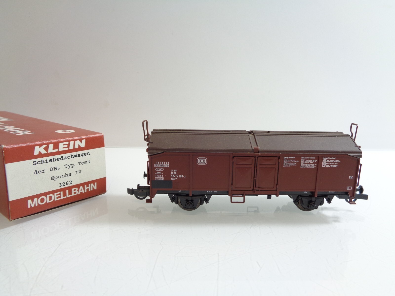 Klein Modellbahn H0 3262 AC Schiebedachwagen Güterwagen der DB in OVP F231