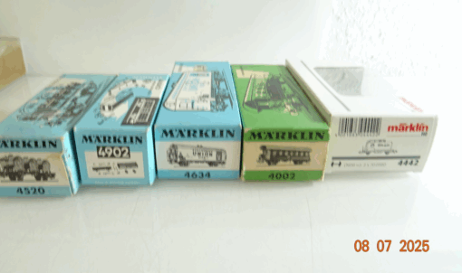 Konvolut Märklin H0 Leerverpackung 5 Stück siehe Foto CK9459