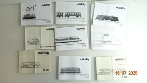 Konvolut Märklin H0 verschiedene Bedienungsanleitungen siehe Foto CK9705 o.