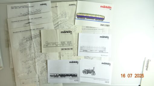 Konvolut Märklin H0 verschiedene Bedienungsanleitungen siehe Foto CK9708 o.