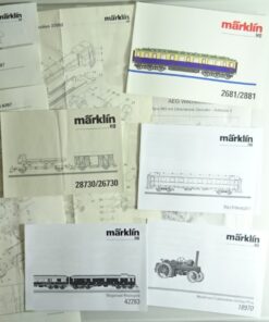 Konvolut Märklin H0 verschiedene Bedienungsanleitungen siehe Foto CK9708 o.