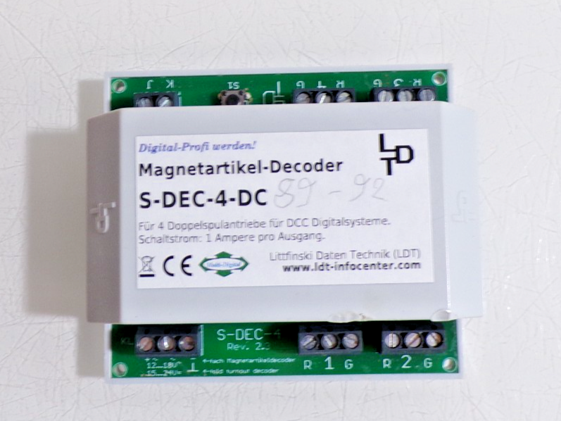 LDT S-DEC-4-DC Magnetartikel-Decoder mit Gehäuse siehe Foto PK2863 o.