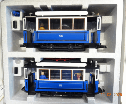 LGB Spur G 20202 Straßenbahn mit Beiwagen neuwertig in OVP JL2251