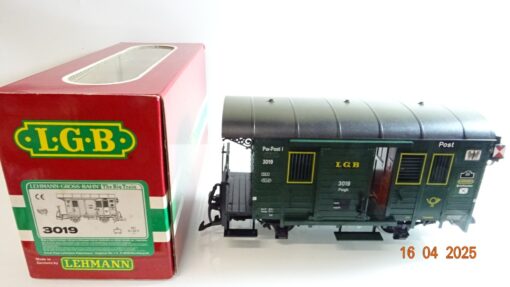 LGB Spur G 3019 Post Gepäckwagen mit Schlusslicht siehe Foto in OVP CK7565