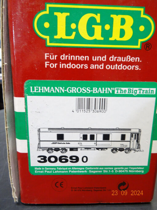 LGB Spur G 30690 Schweiz Gepäckwagen der RhB in OVP LE6072 – Bild 7