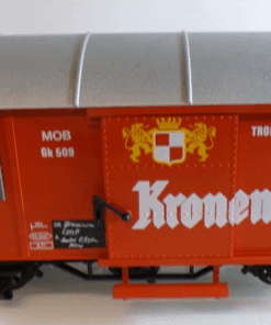 LGB Spur G 4028 Gedeckter Güterwagen Kronenbourg siehe Foto in OVP PK2360