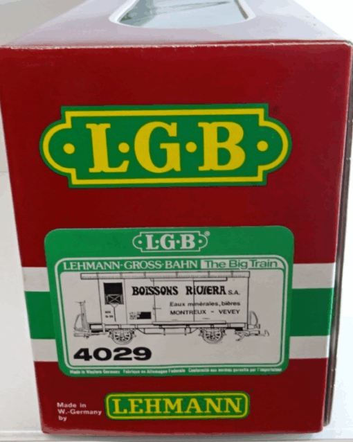 LGB Spur G 4029 gedeckter Güterwagen Boissons Riviera in OVP PK209 – Bild 6