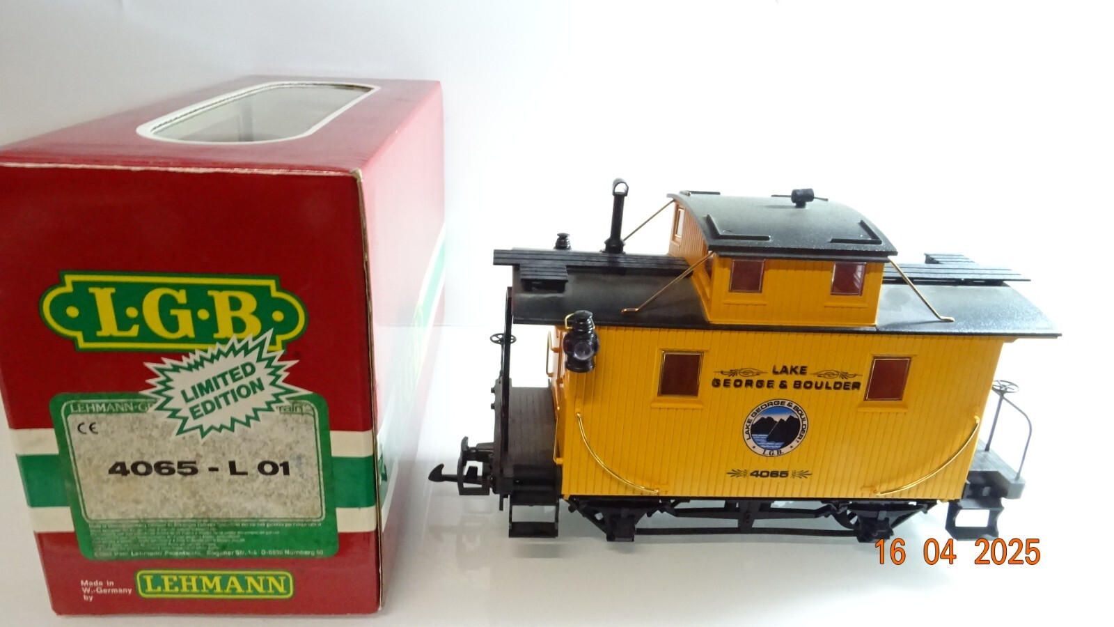LGB Spur G 4065 L 01 Lake George & Boulder gelb Caboose in OVP CK7567