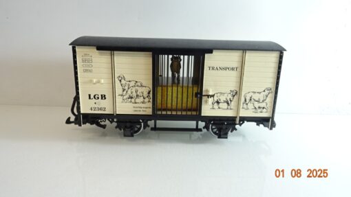 LGB Spur G 42362 Güterwagen Schafe Transportwagen mit Sound PK245