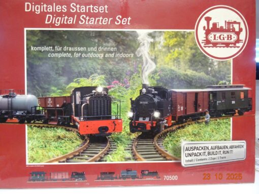 LGB Spur G 70500 Digitales Startset mit Dampflok und Diesellok Top in OVP JL3796