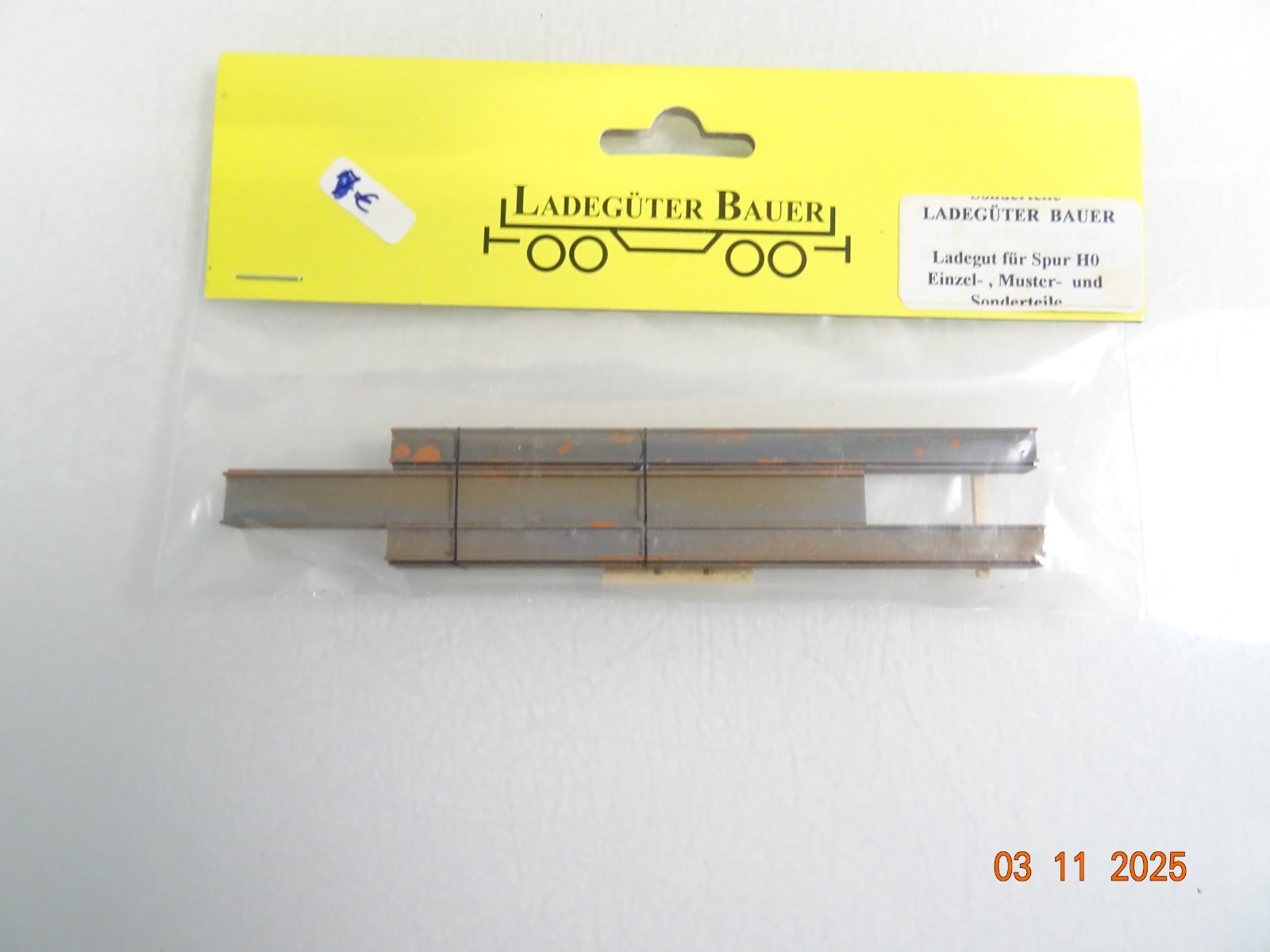 Ladegüter Bauer H0 Ladegut Stahlträger 140 mm, siehe Foto in OVP RR4289