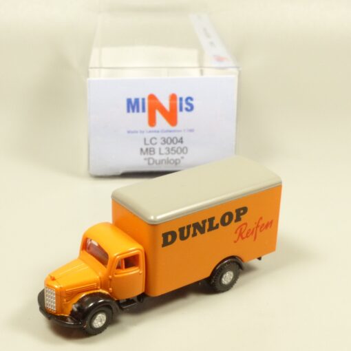 Lemke Minis 1:160 LC3004 MB L3500 Koffer-LKW Dunlop in OVP EX6207