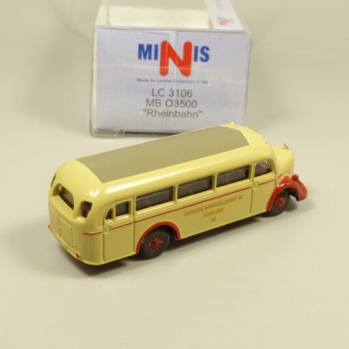 Lemke Minis 1:160 LC3106 MB O3500 Überlandbus Rheinbahn in OVP EX6204 – Bild 3