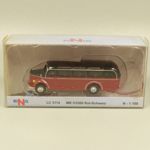 Lemke Minis 1:160 LC3114 MB O3500 Rot-Schwarz mit Beleuchtung in OVP EX6202 – Bild 6
