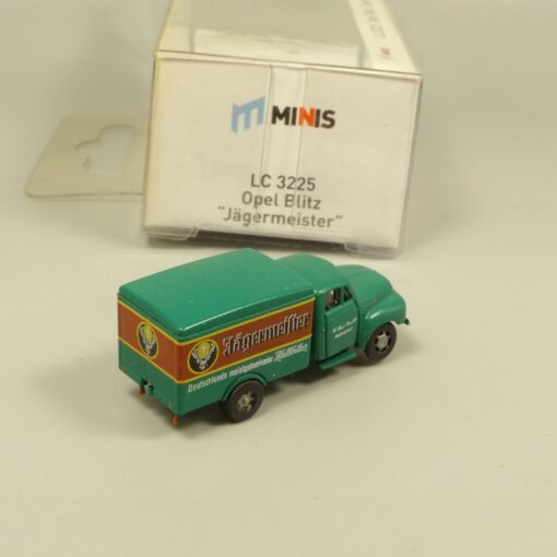 Lemke Minis 1:160 LC3225 Opel Blitz Kastenwagen Jägermeister in OVP EX6183 – Bild 3