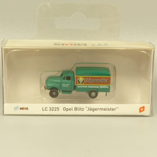 Lemke Minis 1:160 LC3225 Opel Blitz Kastenwagen Jägermeister in OVP EX6183 – Bild 4