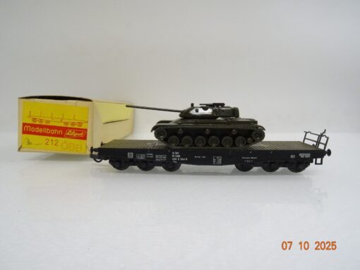 Liliput H0 212 Schwerlasttransporter mit Panzer der ÖBB in OVP BH436