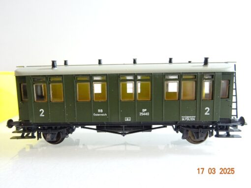 Liliput H0 273/2 Personenwagen 2.Kl. der BBÖ in OVP PR6554 – Bild 3