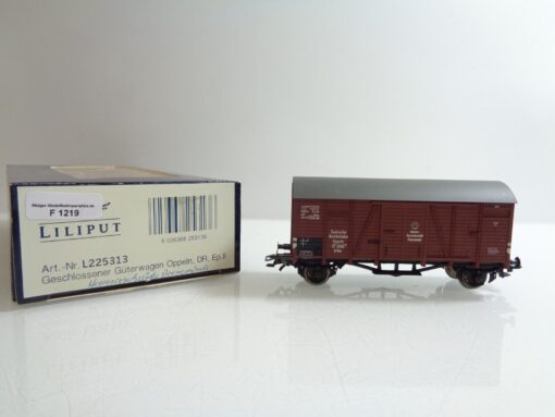 Liliput H0 L225313 AC Geschlossener Güterwagen Oppeln der DR in OVP F1219