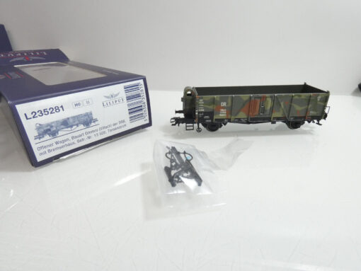 Liliput H0 L235281 AC Offener Wagen Ommru der DRB in Tarnfarbe in OVP AR4554