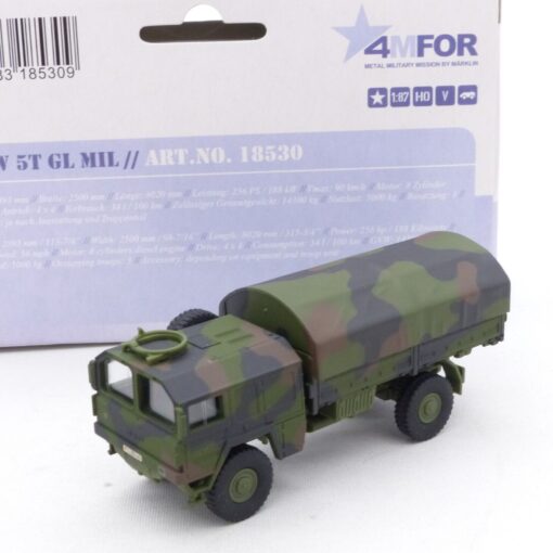 Märklin 4MFOR 1:87 18530 MAN LKW 5T GL MIL Militär in OVP EX5094