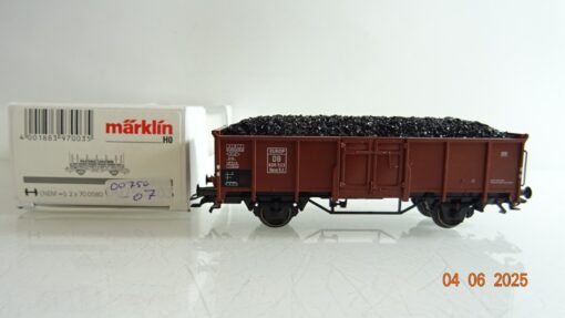 Märklin H0 00750-07offener Güterwagen mit Kohleladung der DB in EVP PR8216