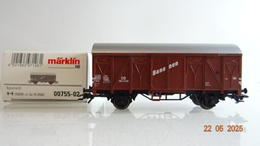 Märklin H0 00755-02 gedeckter Güterwagen Bananen der DB in OVP PR7934