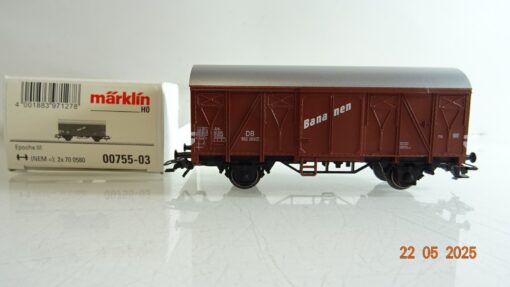 Märklin H0 00755-03 gedeckter Güterwagen Bananen der DB in OVP PR7935