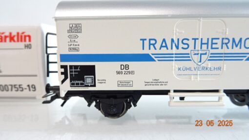 Märklin H0 00755-19 Kühlwagen Transthermos Kühlverkehr der DB in OVP PR7982 – Bild 3