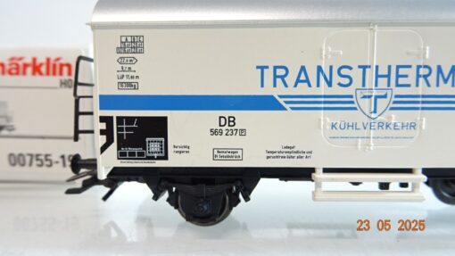 Märklin H0 00755-19 Kühlwagen Transthermos Kühlverkehr der DB in OVP PR7983 – Bild 3