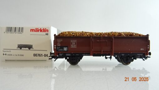 Märklin H0 00761-04 Hochbordwagen mit Ladung der DB in OVP PR7916