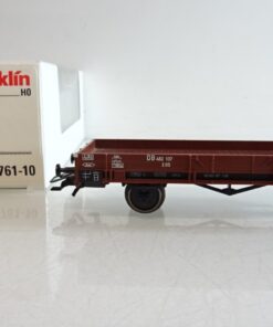 Märklin H0 00761-10 Niederbordwagen ohne Traktor der DB in OVP PR8082