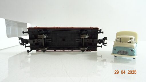 Märklin H0 00761-18 Niederbordwagen mit Hanomag Lieferwagen der DB in OVP PR7322 – Bild 4